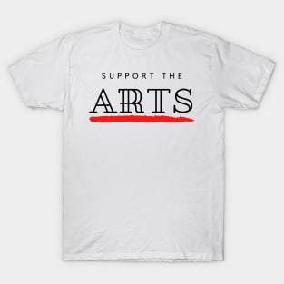 Save The Art Support The Arts Modern Design T-Shirt